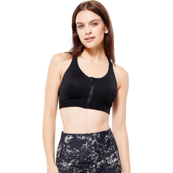 Спортивний топ жіночий для фітнесу Domyos 900 8578234 3XL чорнийфото