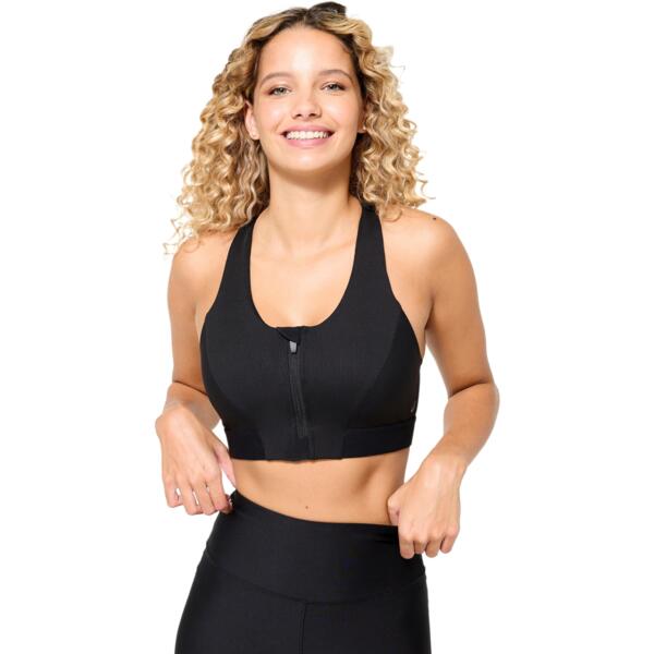 Спортивный топ женский Domyos 540 8867389 XS черный фото 