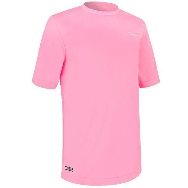 Футболка дитяча з УФ-захистом Olaian 100 8611588 7-8 р (123-130 см) рожевафото1