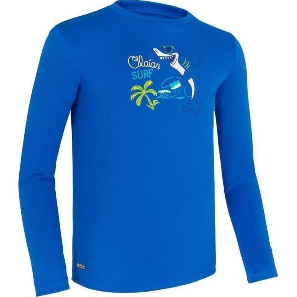 

Лонгслив детский солнцезащитный Olaian 100 8611613 7-8 лет (123-130 см) синий