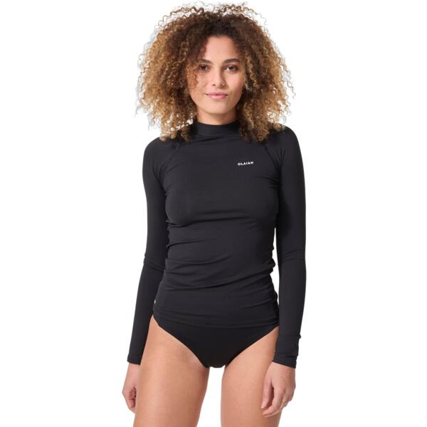 

Лонгслив женский солнцезащитный для серфинга Olaian 8485993 XS черный