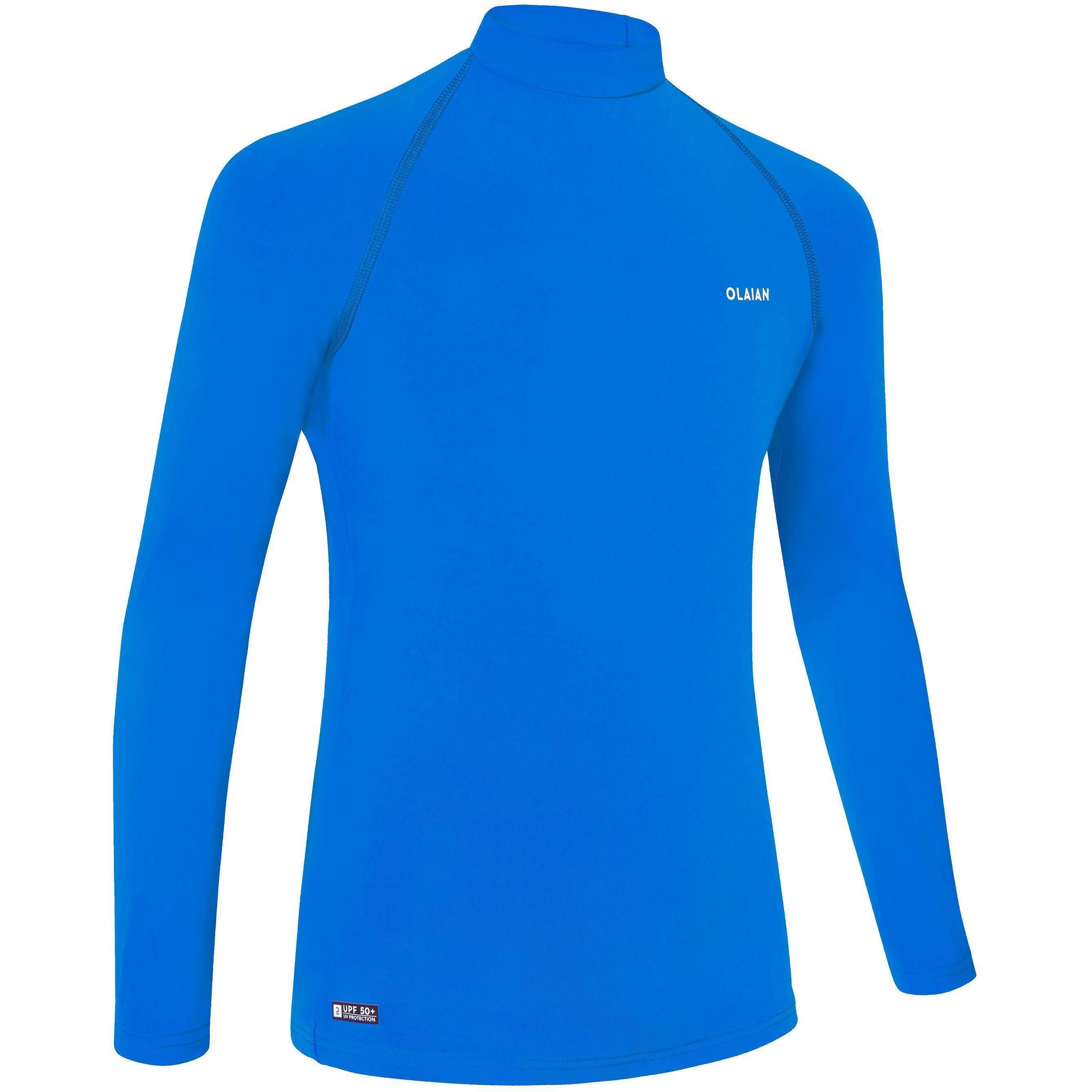 Лонгслів дитячий сонцезахисний Olaian JR100 8603044 8-9 р (131-140 см) синійфото1