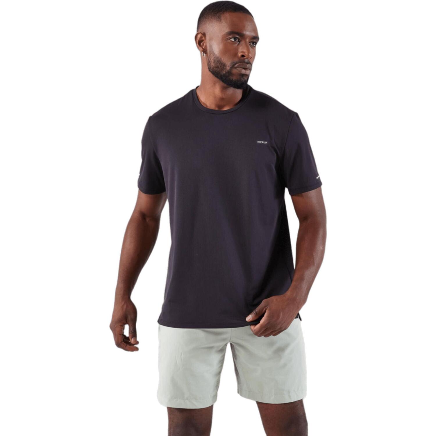 Футболка чоловіча для бігу Kalenji Dry 500 8861547 2XL чорна