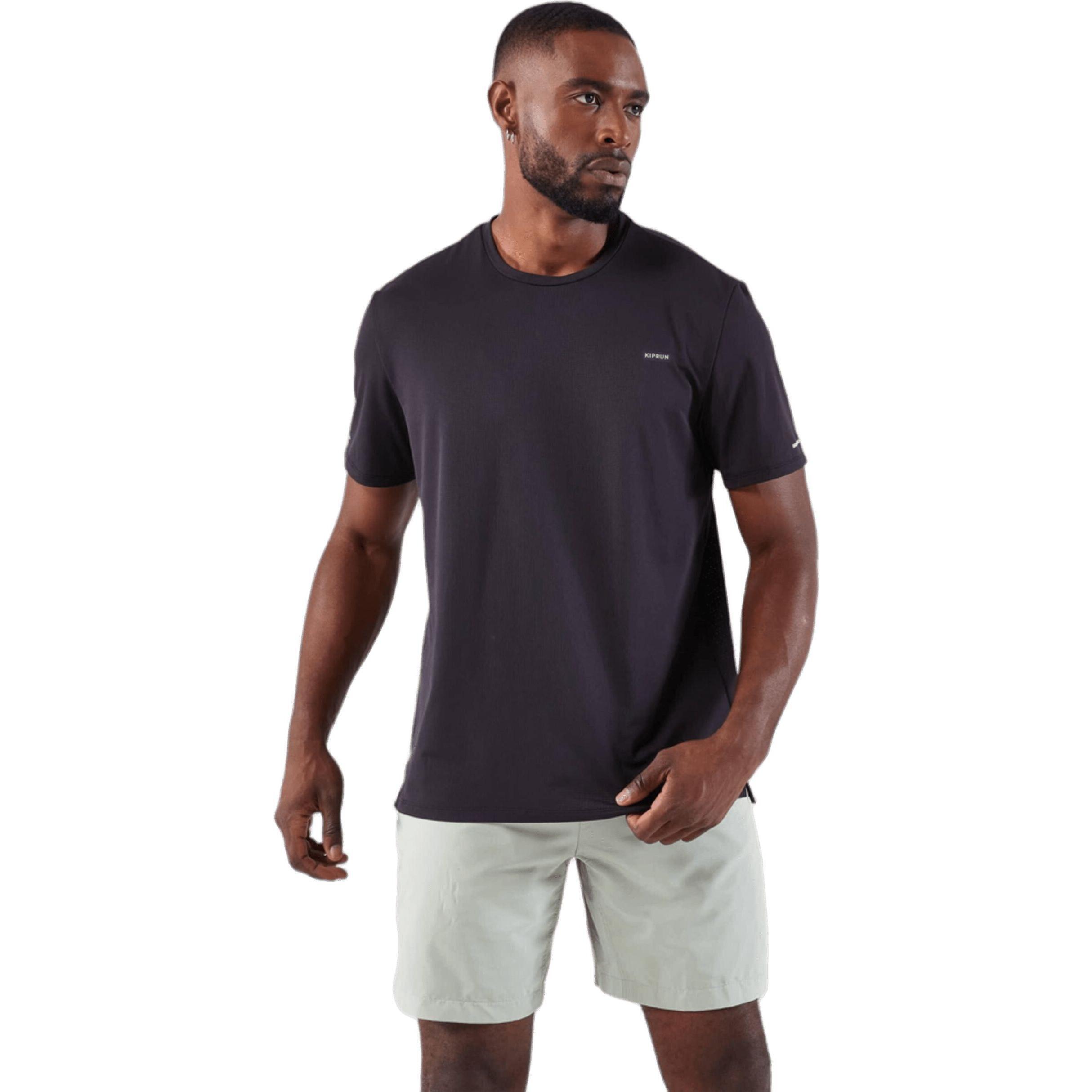 Футболка мужская для бега Kalenji Dry 500 8861547 S черная фото 1