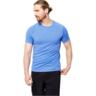 Футболка чоловіча для фітнесу Domyos 100 8603263 3XL синя