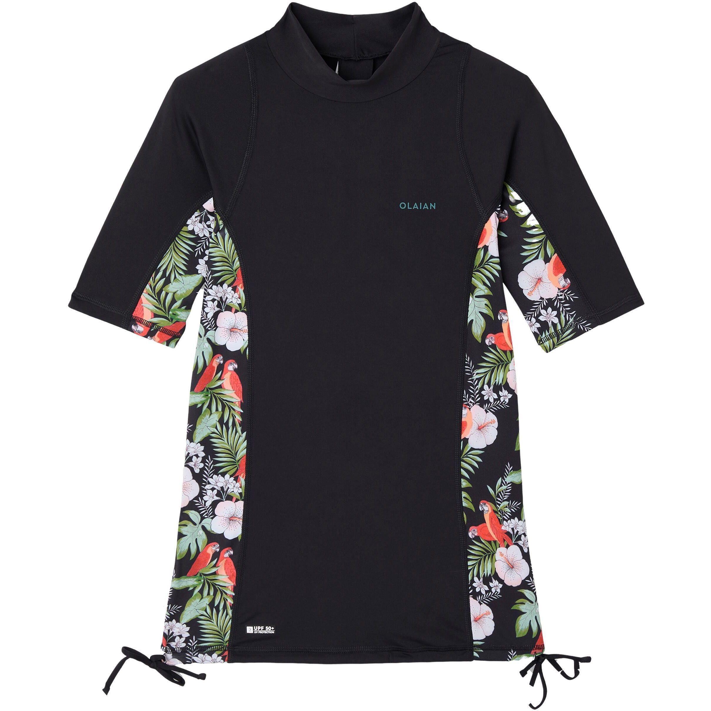 Футболка женская солнцезащитная Olaian 500 8756526 S черная фото 1
