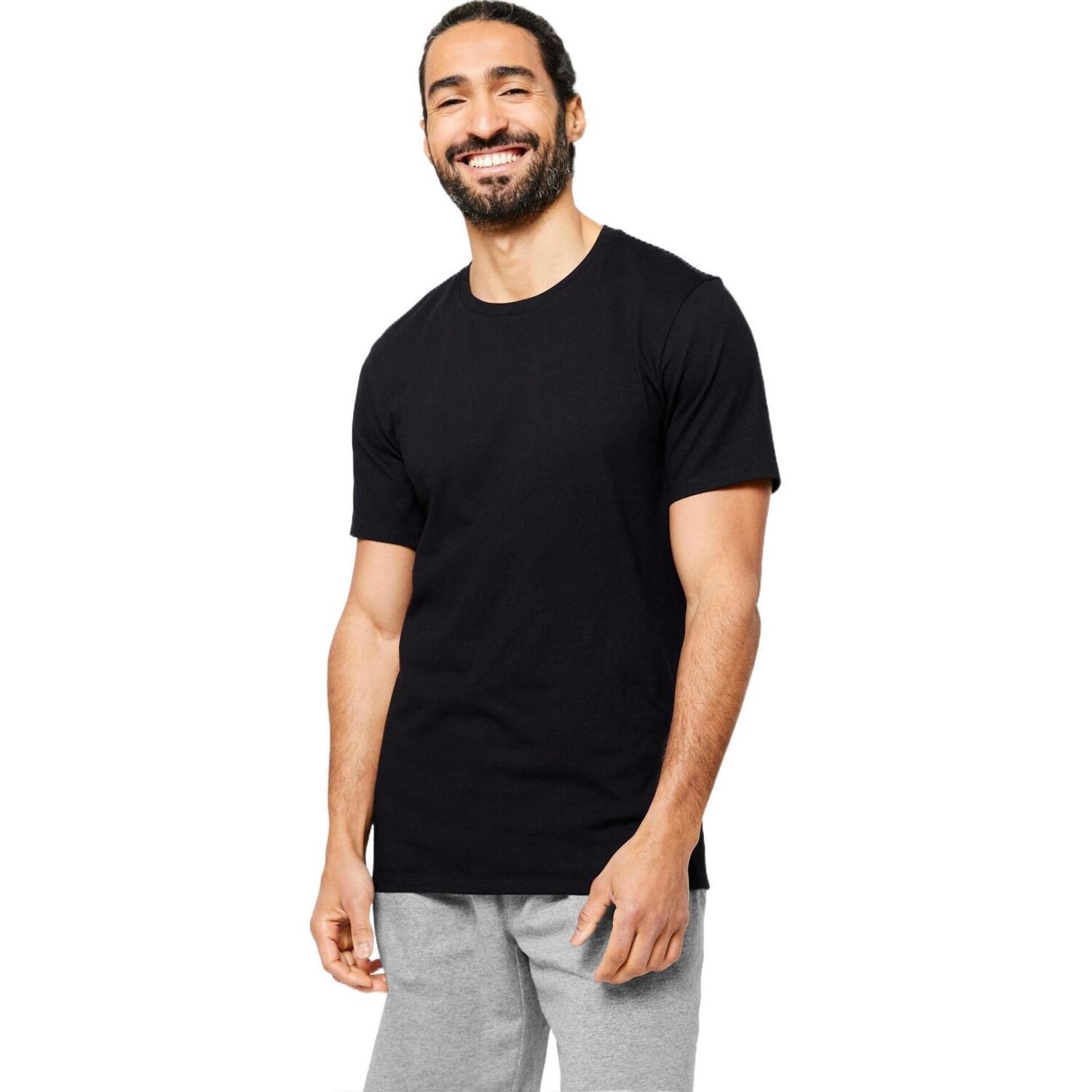 Футболка мужская спортивная Domyos 8543994 XXXXL черная