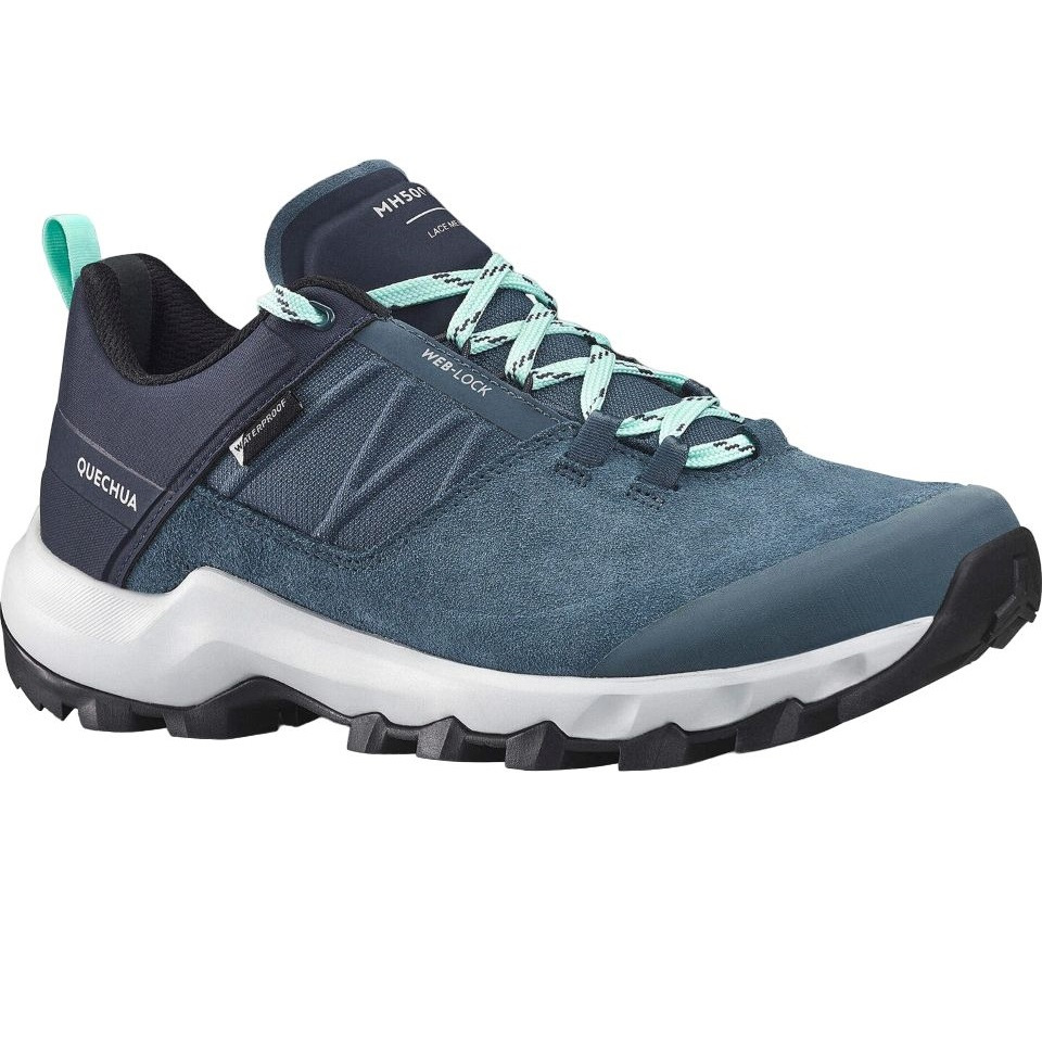 Ботинки женские для горного туризма Quechua MH500 MID водонепроницаемые 8641388 37 синие фото 1