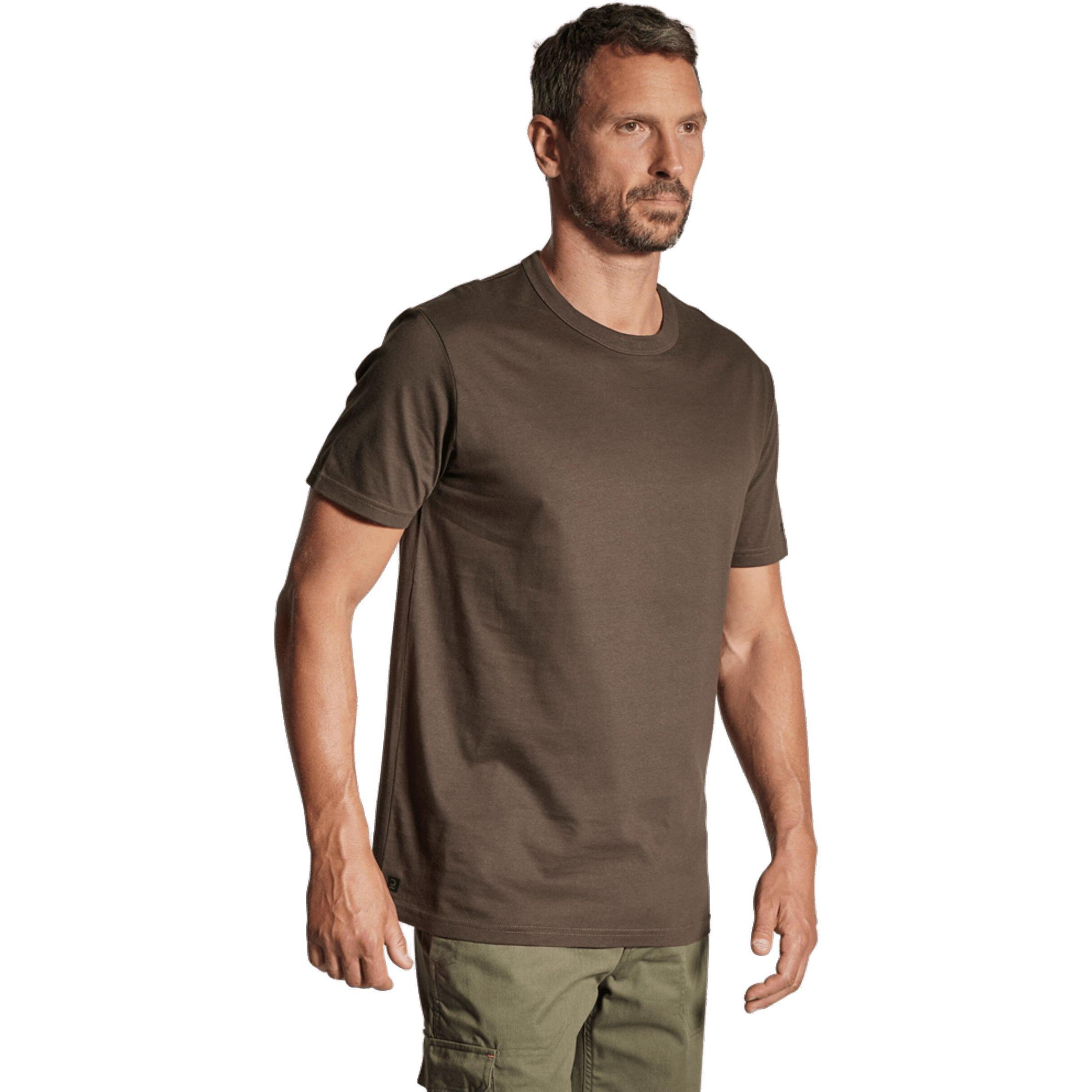 Футболка мужская для охоты Solognac 100 8734910 M коричневая фото 1