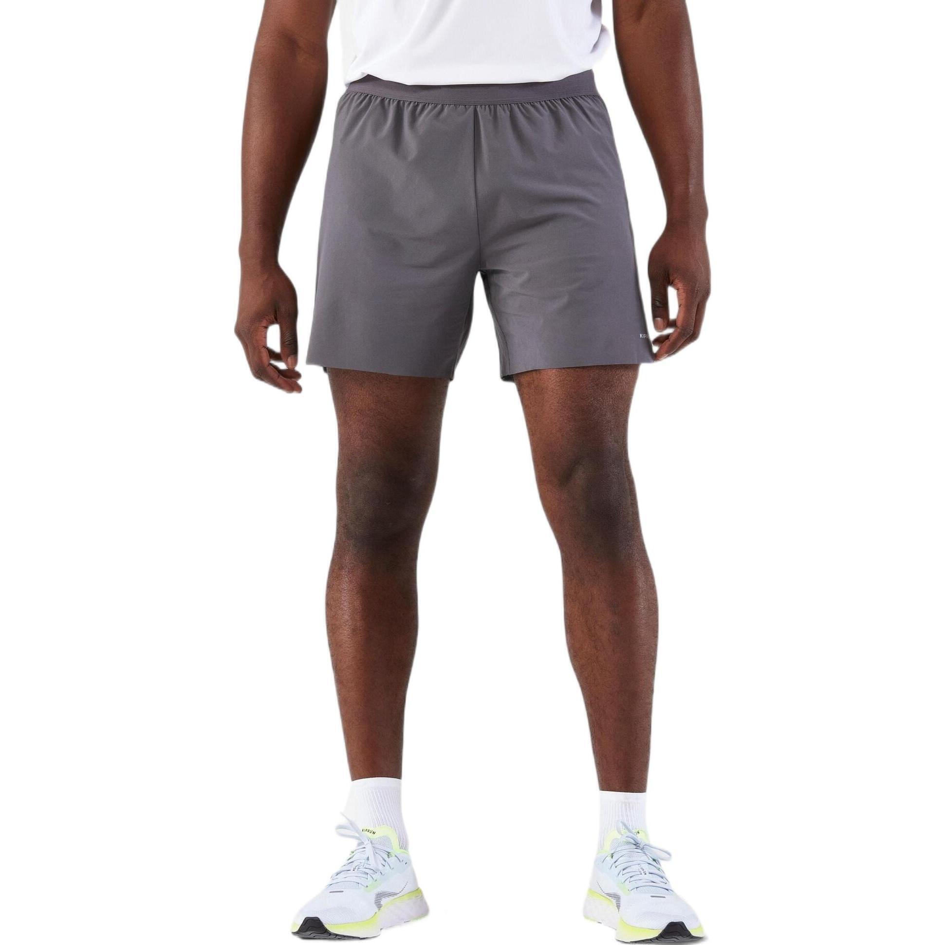 Шорты мужские для бега Kiprun Light 8830912 M серые фото 1