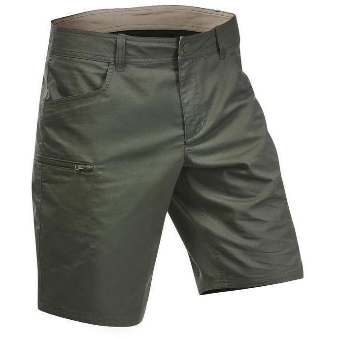 Шорты мужские для туризма Quechua NH500 8644372 44 оливковые фото 1