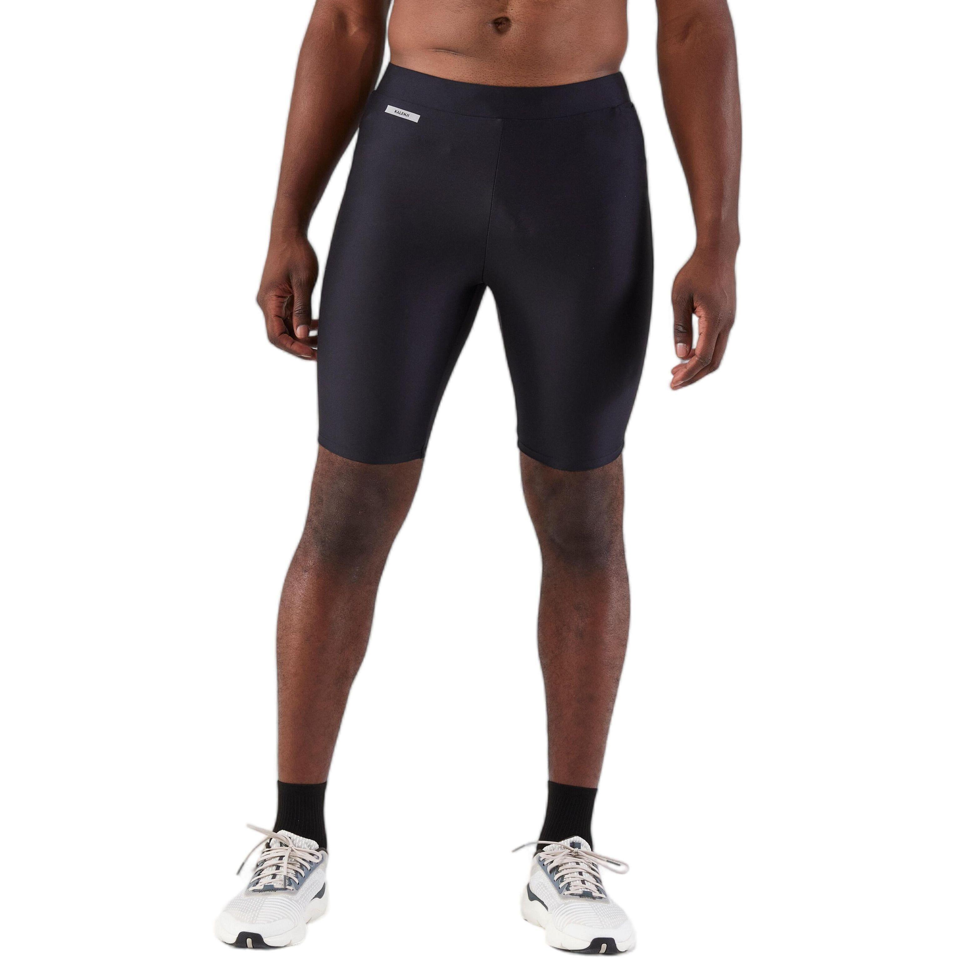 Шорты-тайтсы мужские для бега Kalenji DRY 100 8817446 4XL черные фото 1