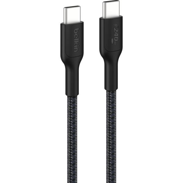 

Кабель Belkin Type-C - Type-C BRAIDED 3м, Black (CAB025HQ3MBK)