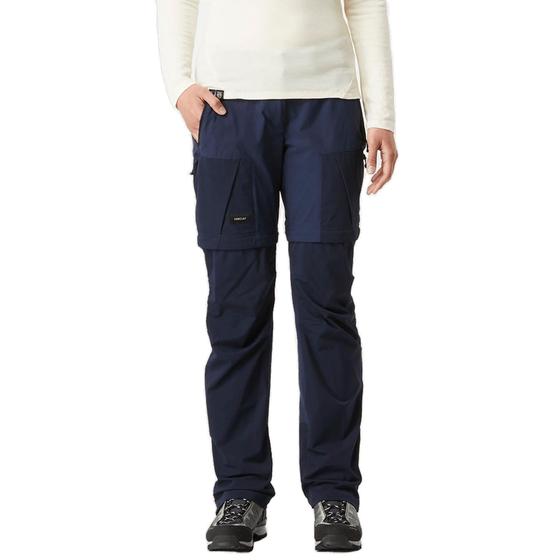 Штаны женские модульные для туризма Forclaz MT500 8787779 36 синие фото 1