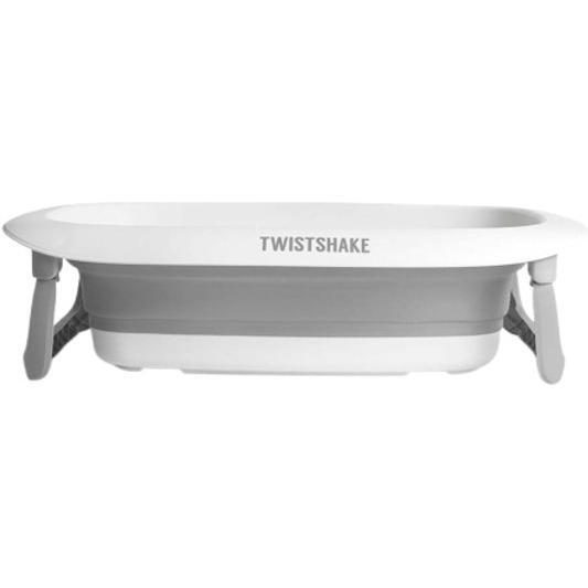 Розкладна ванна з вкладишем для купання Twistshake Pastel Grey (78538)фото1