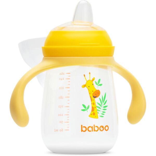 

Чашка непроливайка BABOO с силиконовым носиком, 260 мл, Safari, желтая, 6+ мес (8-120)