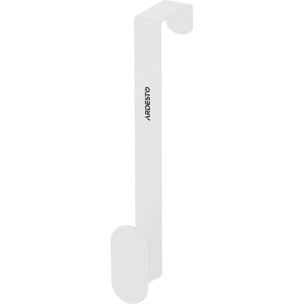 Дверний вішак на 1 гачок ARDESTO Minimalism 3x3x20см, метал, пластик, білий (ARHB3108W)фото1