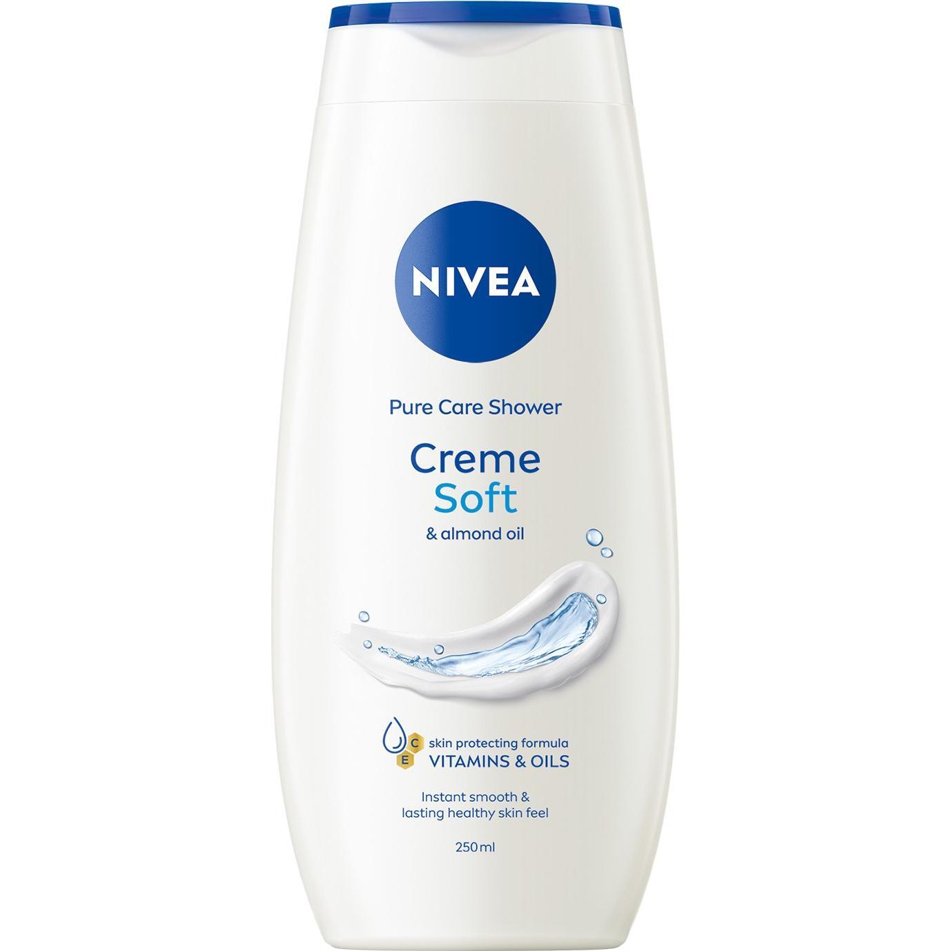 Гель-уход для душа Nivea Creme Soft с миндальным маслом 250 мл фото 1