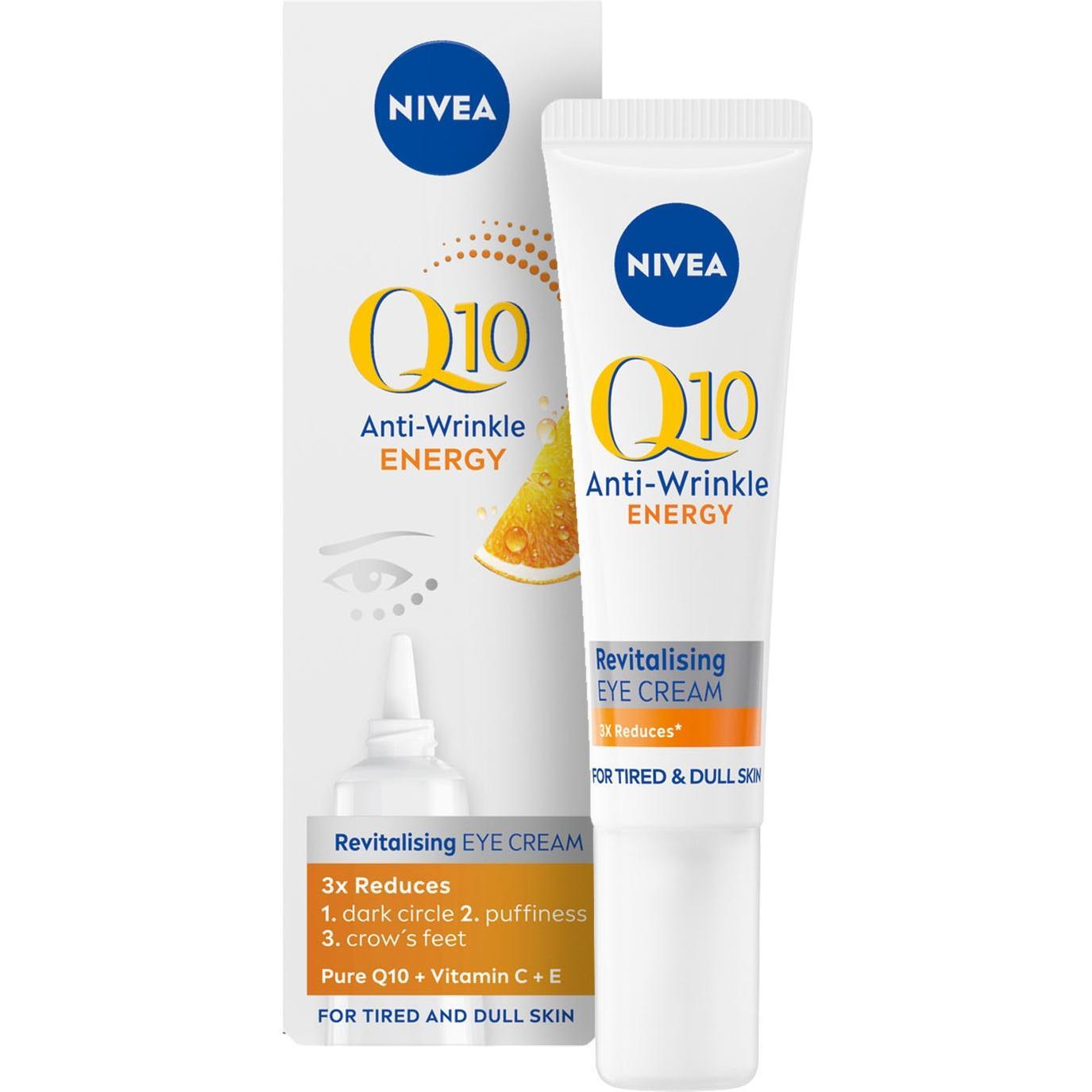 Крем для зоны вокруг глаз Nivea Q10 Energy Против морщин 15 мл фото 