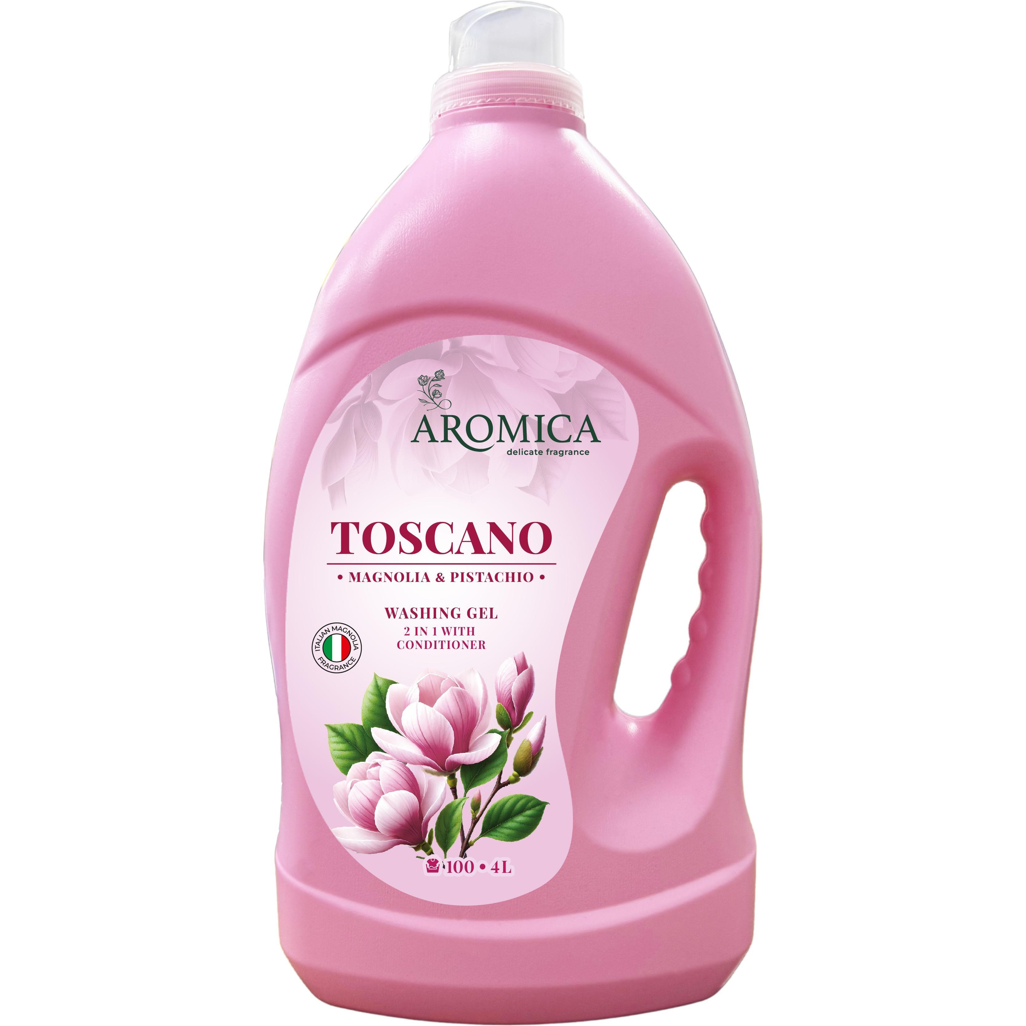 Гель для прання Aromica для білих та кольорових речей Toscano Magnolia&Pistachio 4 лфото1