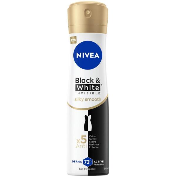 

Антиперспирант Nivea черный и белый невидимый гладкий шелк спрей 150 мл
