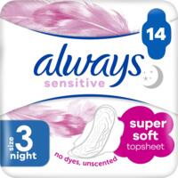 Гігієнічні прокладки Always Ultra Sensitive Night (Розмір 3) 14 шт