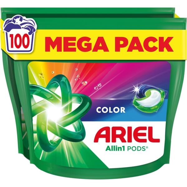 

Капсулы для стирки Ariel Pods All-in-1 Color для цветной 100 шт