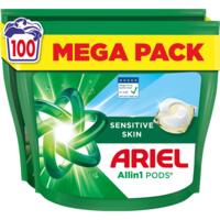Капсулы для стирки Ariel Pods All-in-1 Sensitive Skin для чувствительной кожи 100 шт