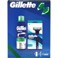 Набір Бритва Gillette Mach3 Sport з 2 картриджами+Піна для гоління Gillette Series з алое вера 200мл