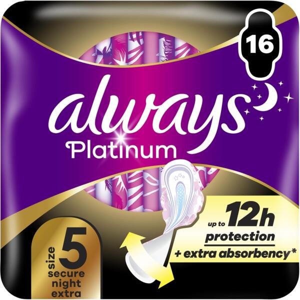 Прокладки гигиенические Always Platinum Secure Night Extra 16 шт