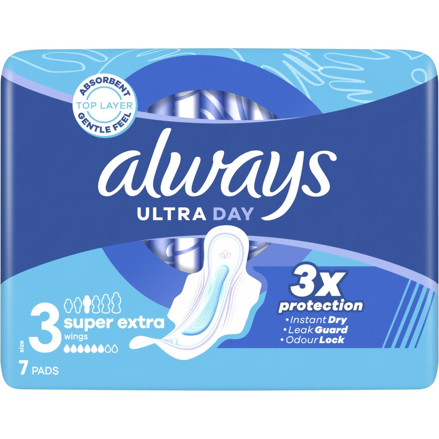 Гігієнічні прокладки Always Ultra Day Super Extra (Розмір 3) 7 штфото