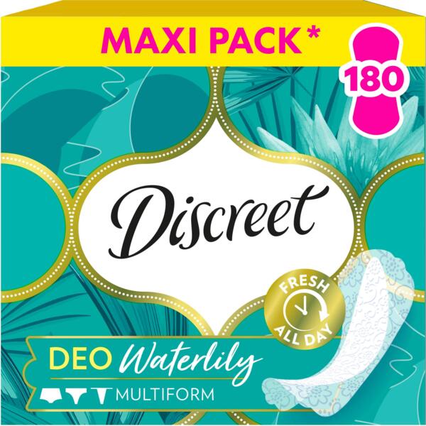 

Прокладки ежедневные гигиенические Discreet Water Lily Normal 180 шт