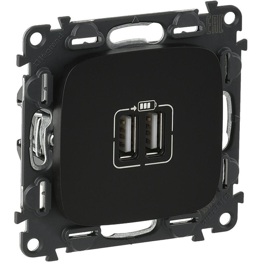 Розетка двойная USB для зарядки Legrand Valena ALLURE (754998) фото 1