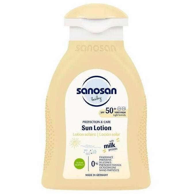 Детский солнцезащитный лосьон Sanosan Baby SPF 50 100 мл фото 1