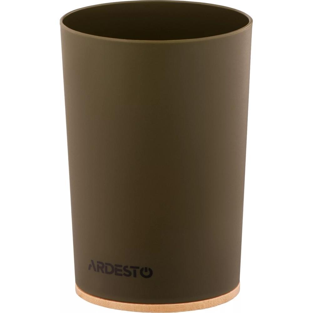 Стакан для зубных щеток ARDESTO Minimalism 7.8x11.3см, зеленый темный (ARHB3105OB) фото 1