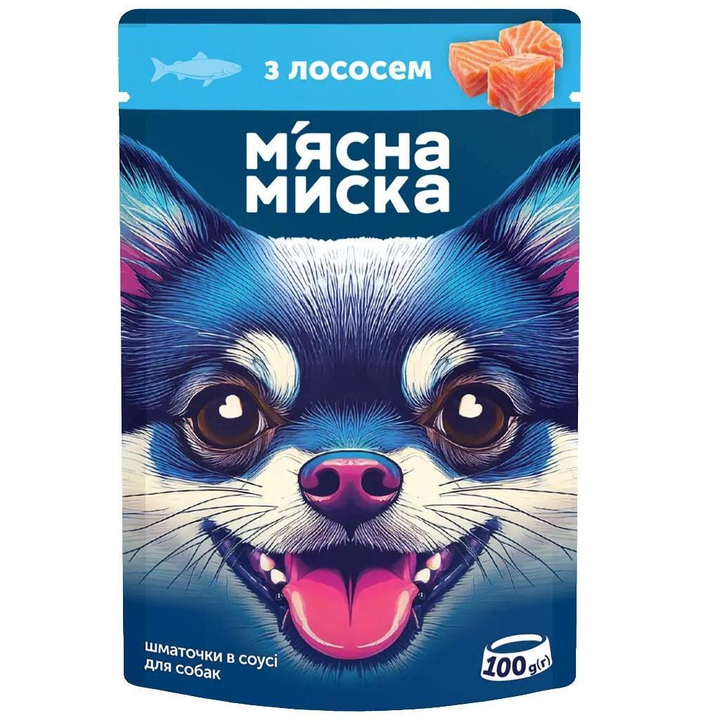 Влажный корм для собак Мясная Миска с лососем 100г фото 1