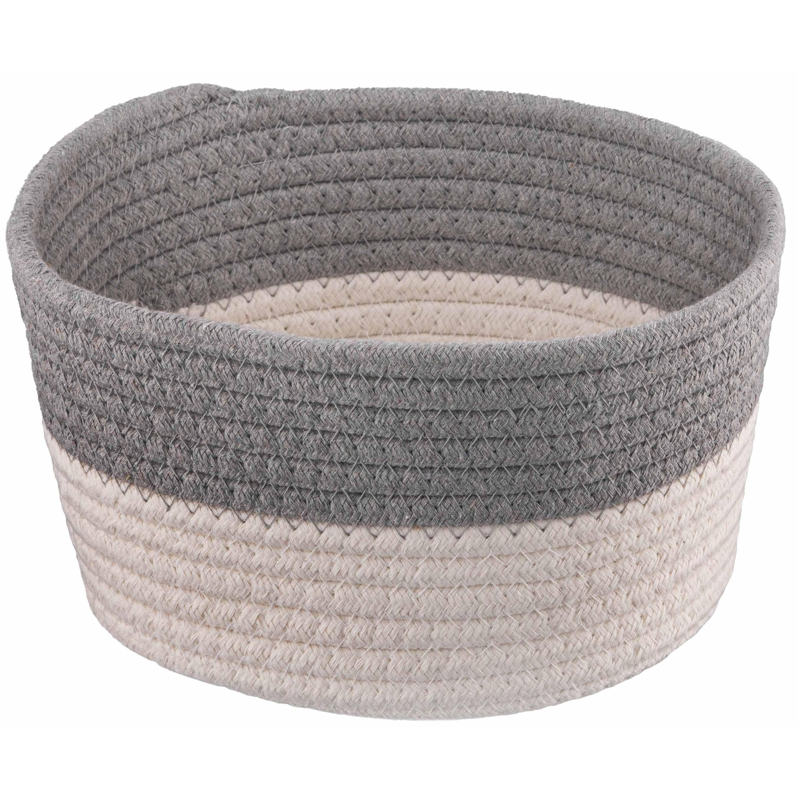 Кошик плетений для зберігання ARDESTO Vigor 3,5л сіро-білий (ARHC2504GW)фото1