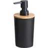 Диспенсер для мила Ardesto Minimalism 380мл, поліпропілен, бамбук, чорний (ARHB3104BB)