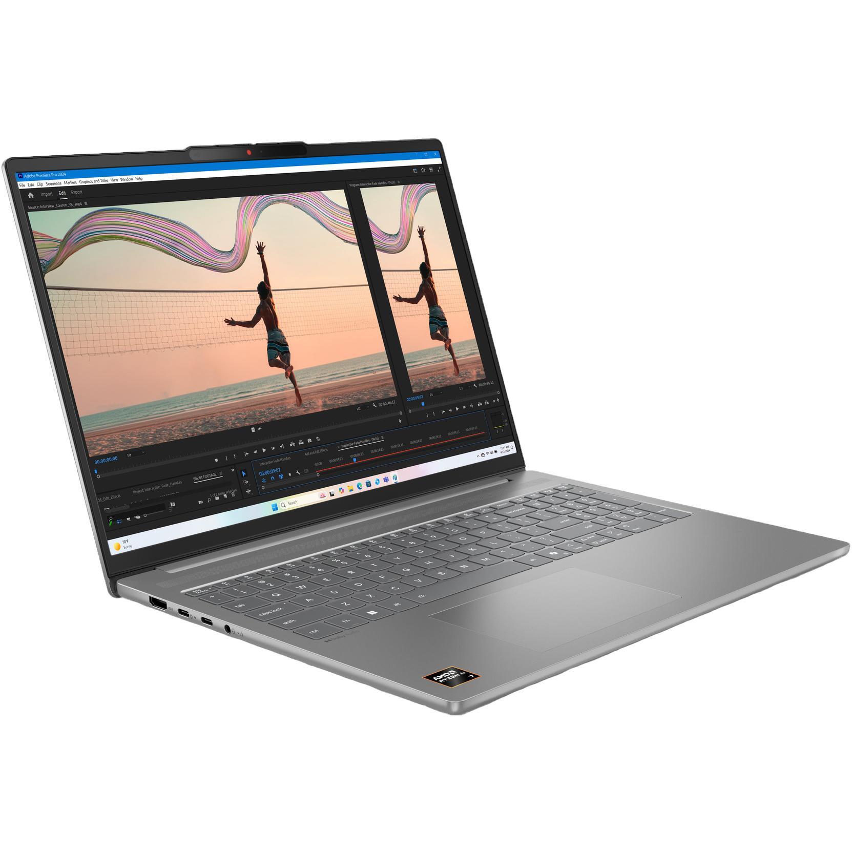 Ноутбук LENOVO IdeaPad Slim 5 16ARP10 Luna Grey (83HU001JRA) фото 1
