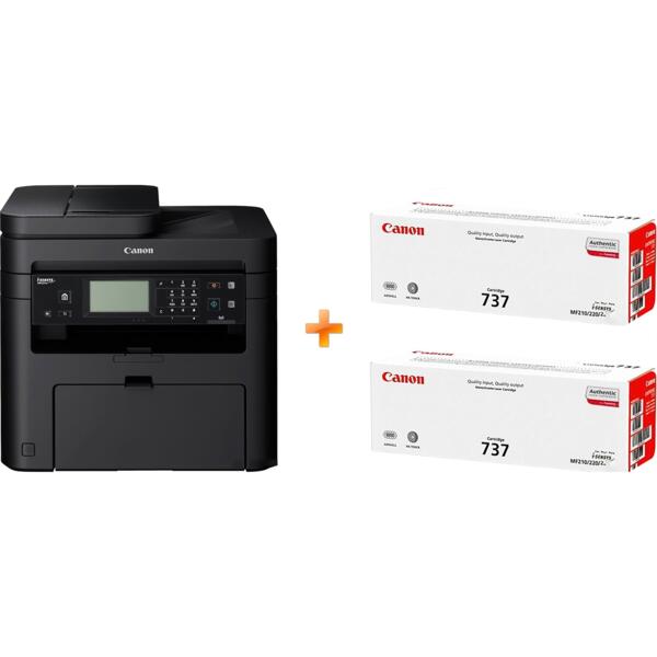 МФУ лазерное Canon i-SENSYS MF237w c Wi-Fi (бандл c 2 картриджами)_Sale