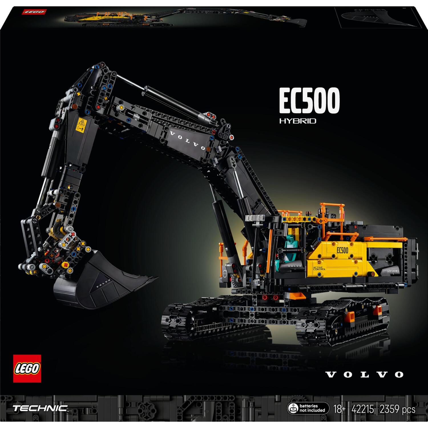 LEGO 42215 Technic Екскаватор Volvo EC500 Hybridфото