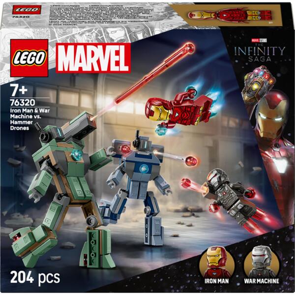 

LEGO 76320 Super Heroes Железный человек и Боевая Машина против Хаммер Дронов