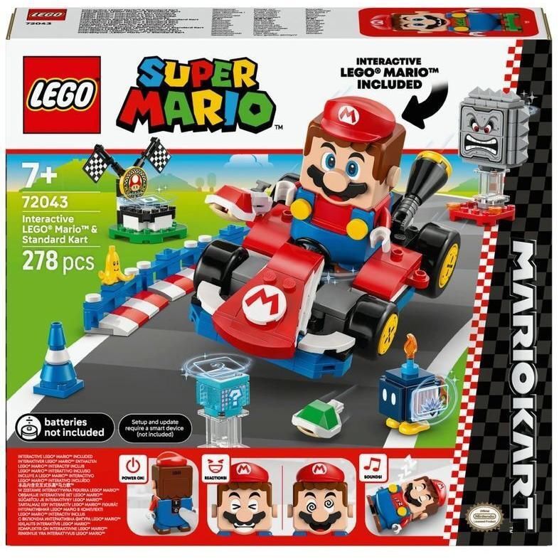 LEGO 72043 Super Mario Mario Kart – Interactive Mario та Standard Kart фото 