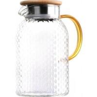 Глечик з кришкою Ardesto Dew 1500мл, боросилікатне скло (AR2615BPG)