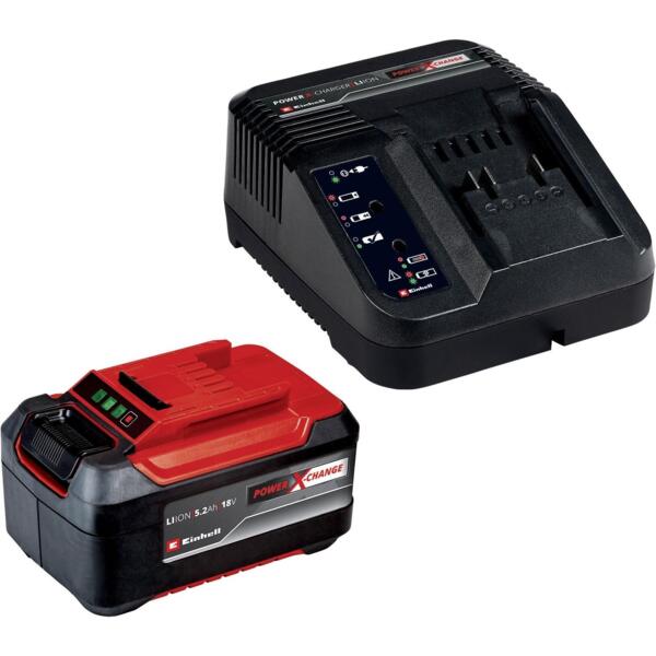 

Набор аккумуляторов и зарядных устройств Einhell Starter Kit PXC 18В 1х5.2Ah (4512147)