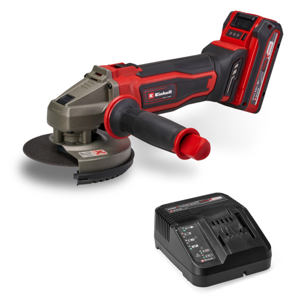 Шлифмашина угловая аккумуляторная Einhell TE-AG 18/125-2 Li 1x4.0Ah (4431190)