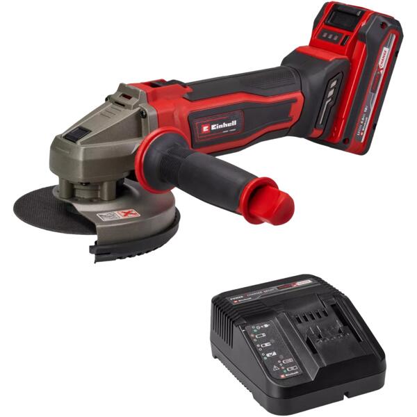 

Шлифмашина угловая аккумуляторная Einhell TE-AG 18/125-2 Li 1x4.0Ah (4431190)