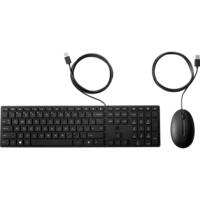 Комплект клавиатура и мышь HP 320MK, USB-A, EN/RU Black (9SR36UT)