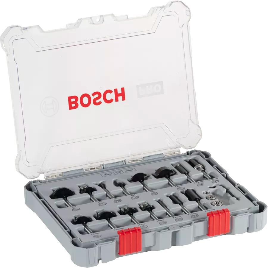 Набор комбинированных фрез Bosch Professional 6мм 15шт (2.607.017.471) фото 1