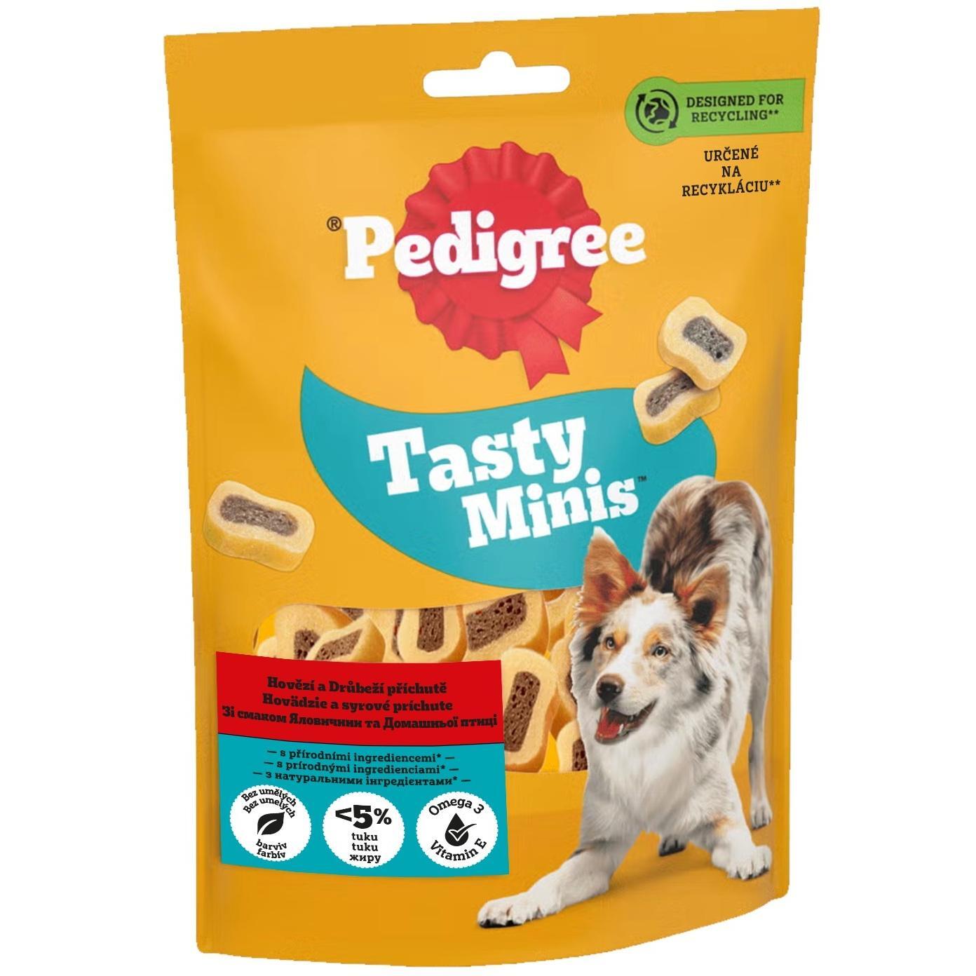 Ласощі для собак Pedigree Tasty Minis яловичина та домашня птиця 155 гфото1
